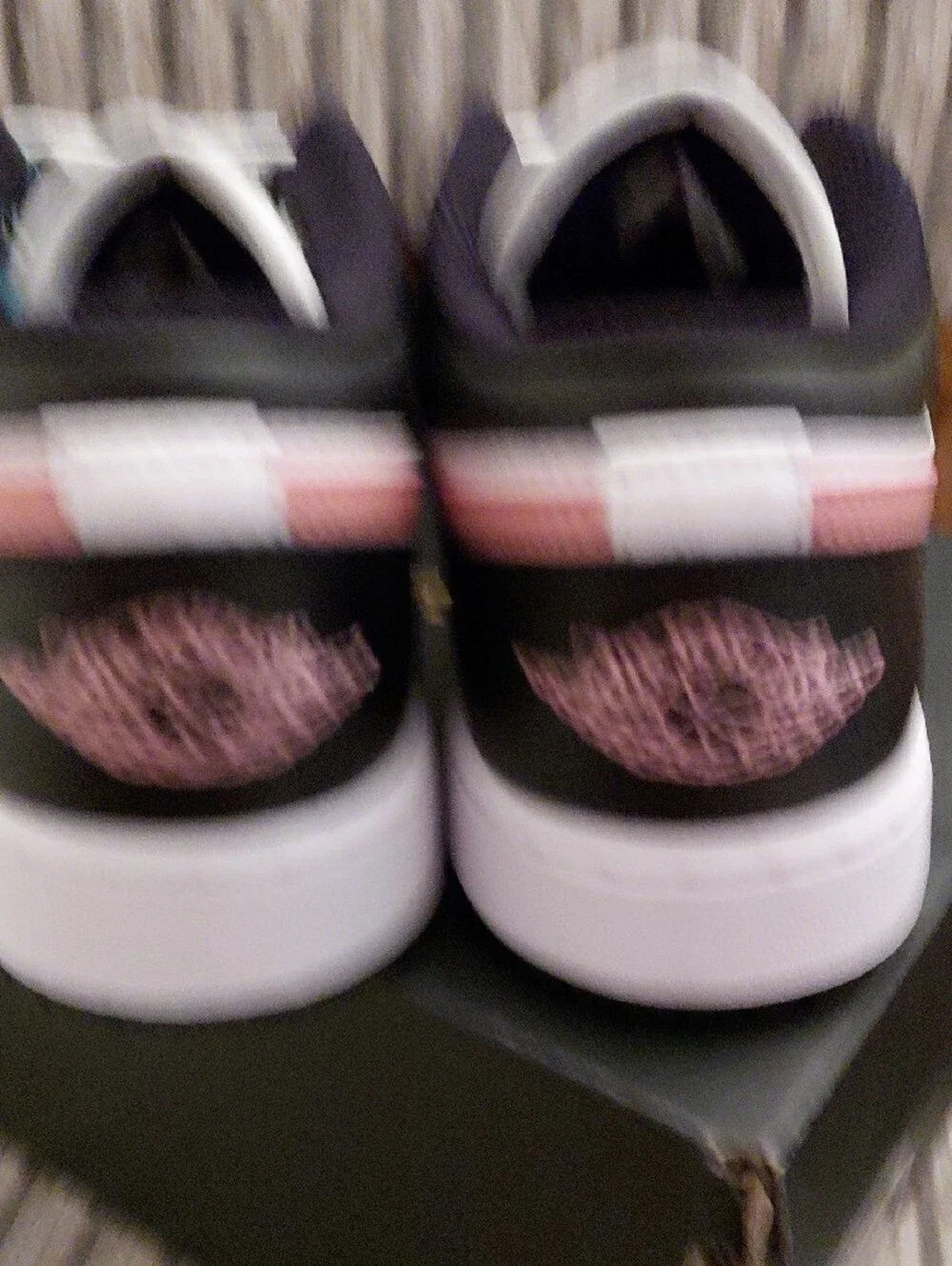 Brand New Nike  AJ1- Low Sneakers in White, Black & Pale Pink